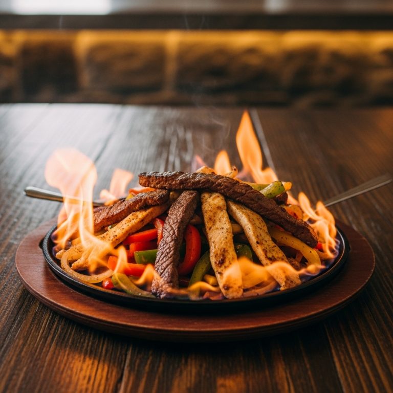 Flaming Fireball Fajitas