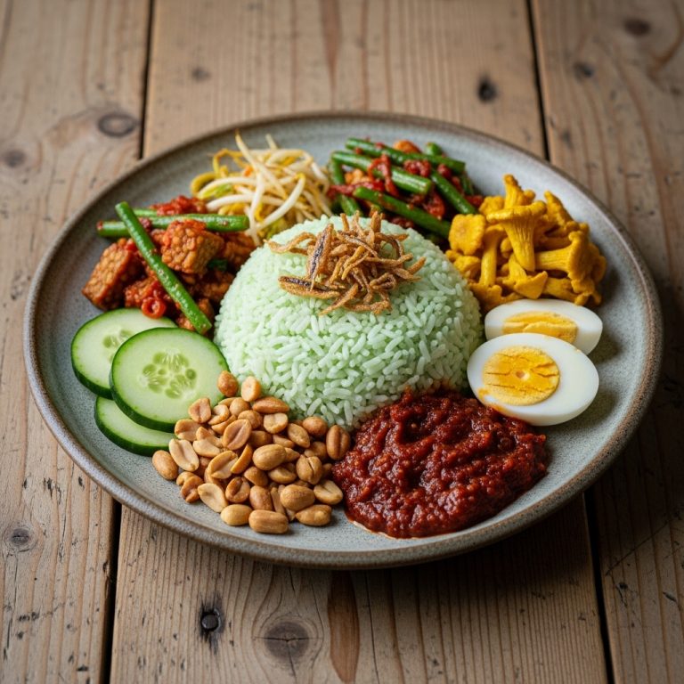 “Flavors of Home: A Gourmet Vegetarian Nasi Lemak Experience”