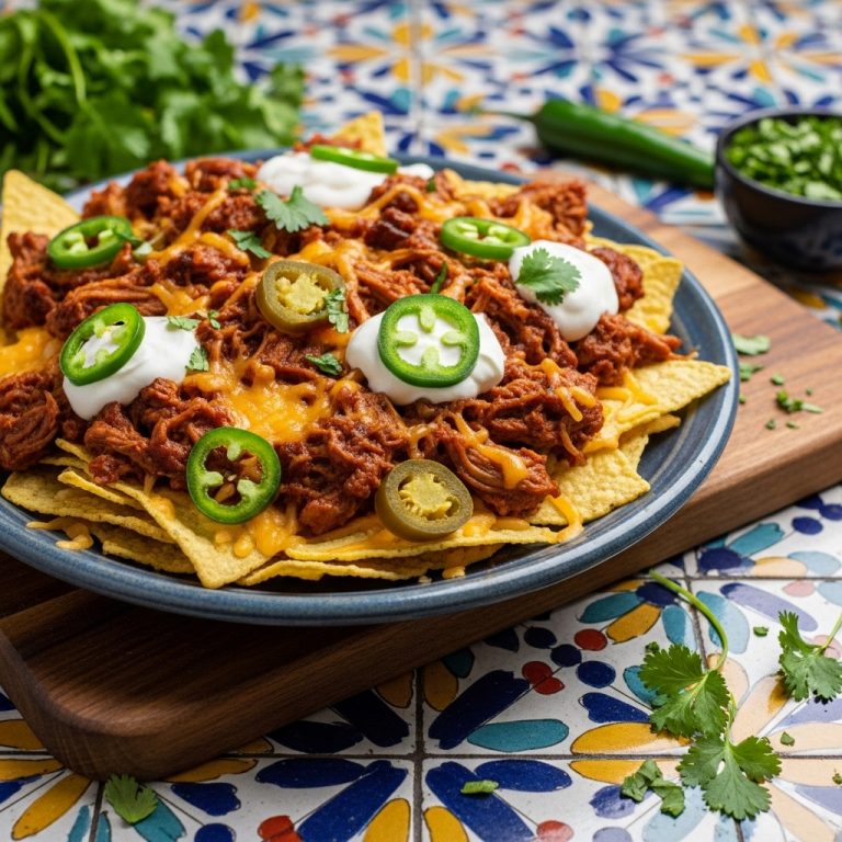 Food Truck Favorite Lunch: Bold BBQ Pulled Pork Nachos