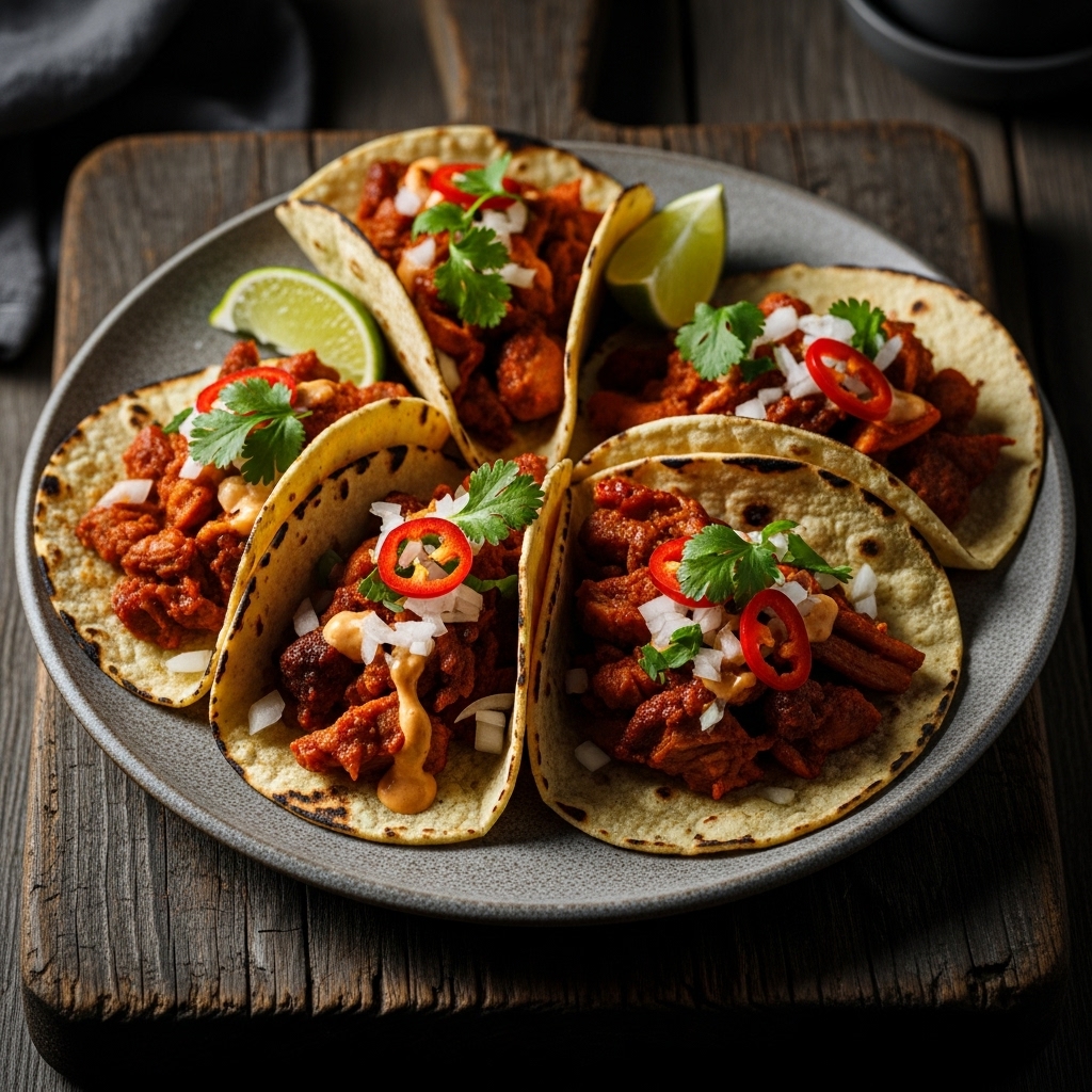 “Game Day Carnitas Tacos: A Spicy Twist on a Famous Restaurant Classic”