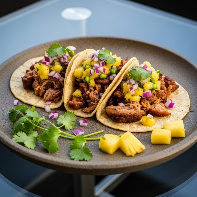 Game Day Carnitas Tacos with Spicy Pineapple Salsa