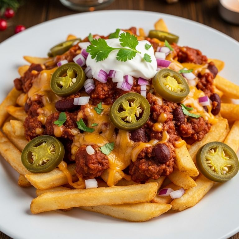 Game Day Firecracker Chili Cheese Fries
