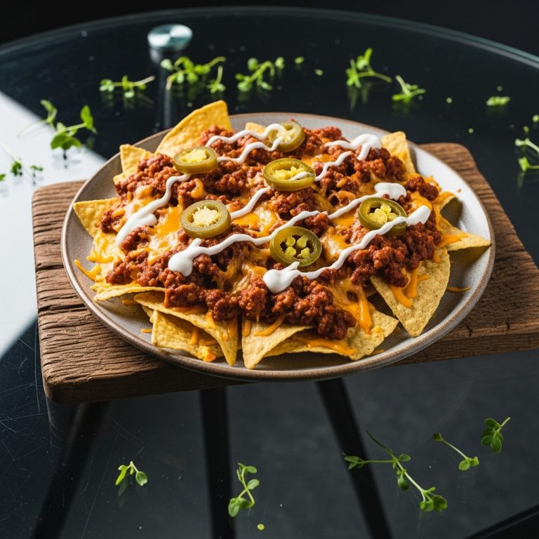Game Day Firecracker Chili Nachos