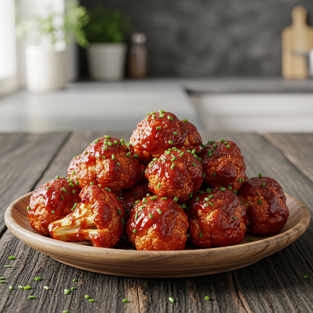 Game Day Sizzling BBQ Cauliflower Bites