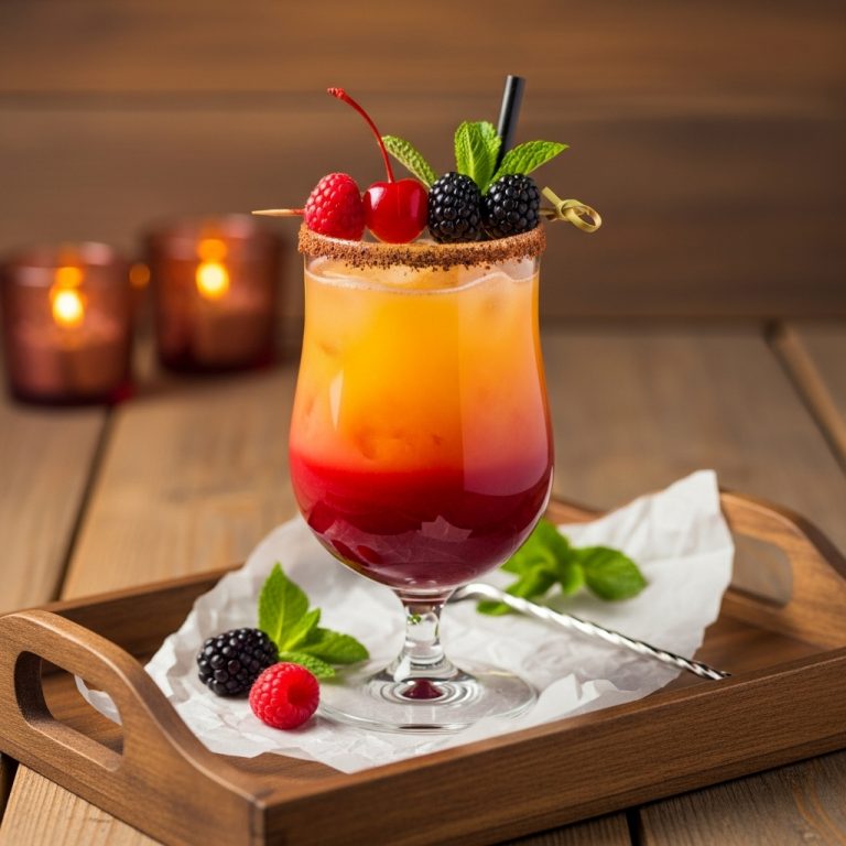 German Black Forest Sunrise Mocktail