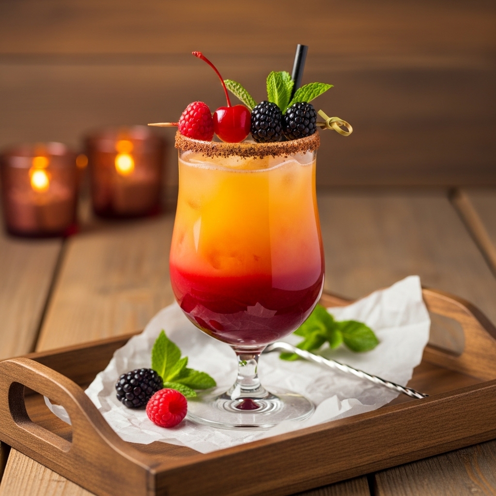 German Black Forest Sunrise Mocktail