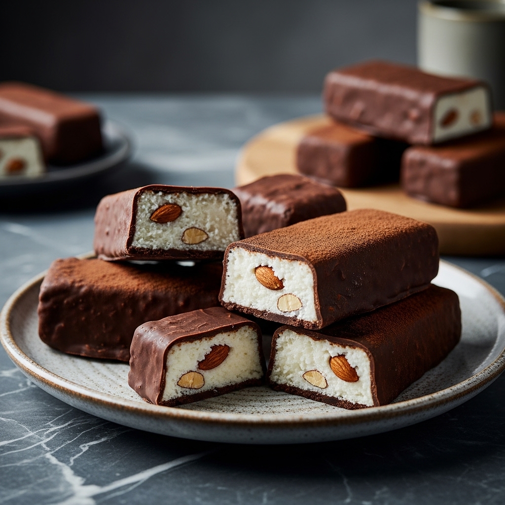 German Frozen Almond Joy Bars