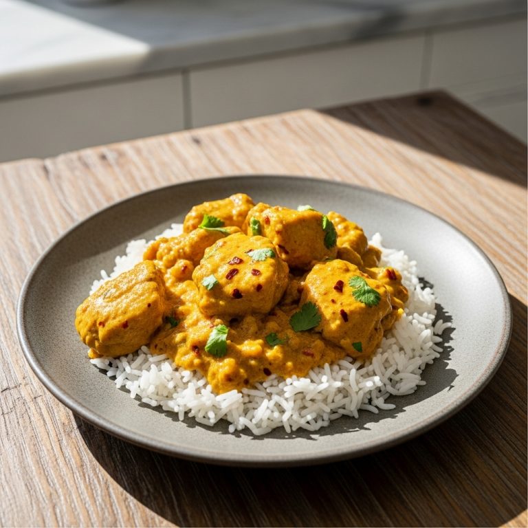 “Ghanaian Coconut Curry Chicken – Aromatic & Finger-Licking Good!”