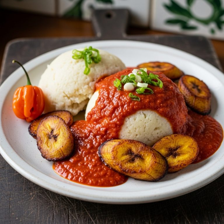 Ghanaian Gluten-Free Fufu and Kelewele – A Symphony of Textures & Flavors