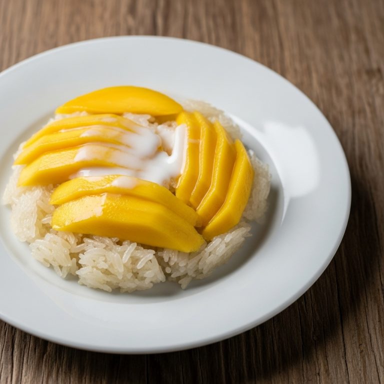 Glimmering Mango Sticky Rice: A Tantalizing Thai Gluten-Free Dessert