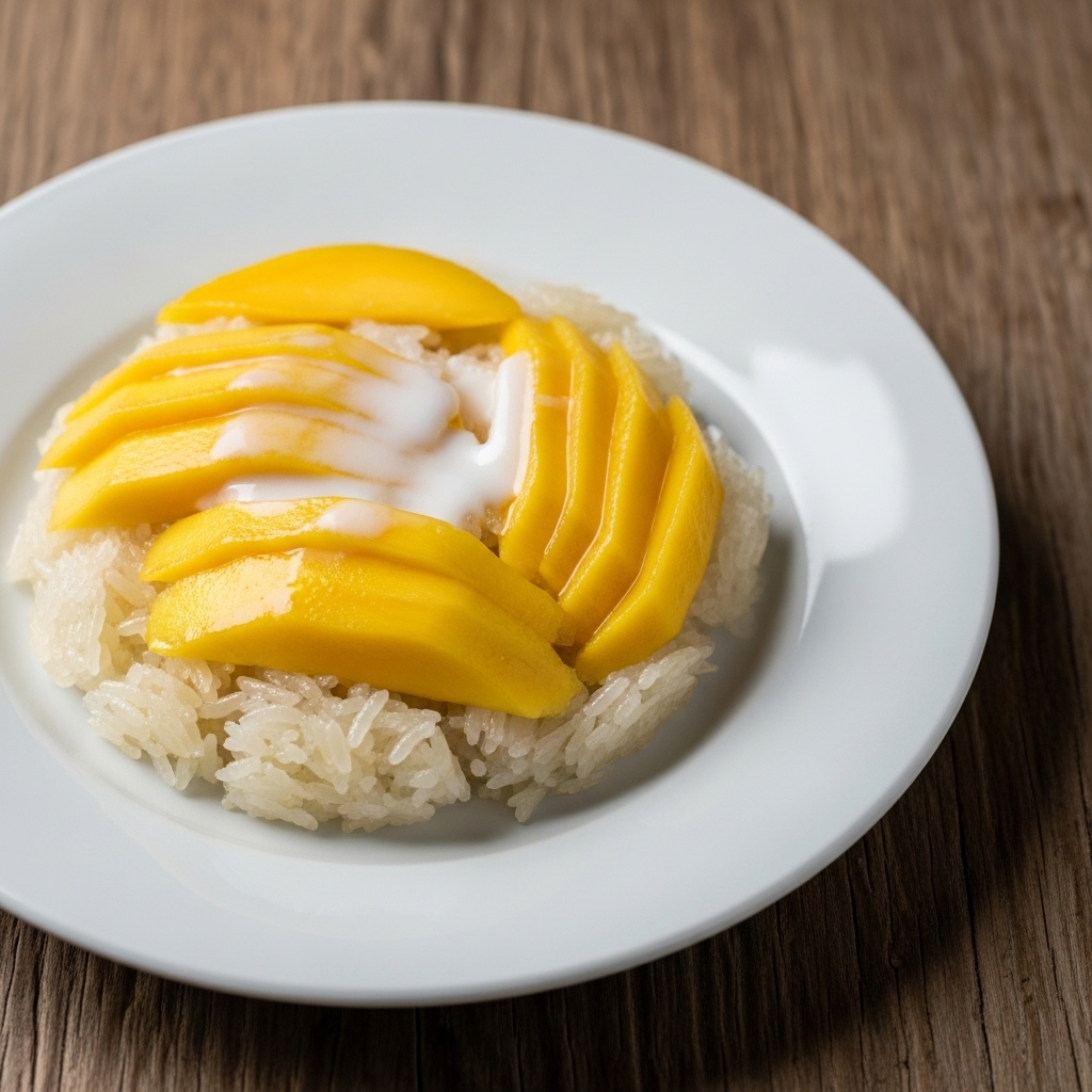 Glimmering Mango Sticky Rice: A Tantalizing Thai Gluten-Free Dessert