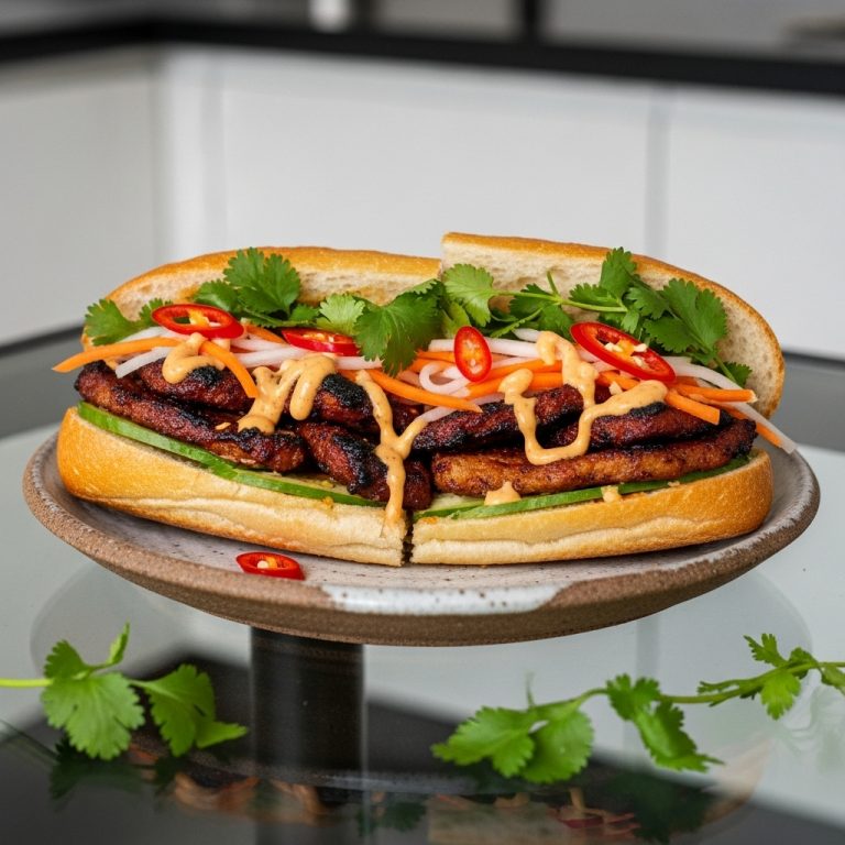 Glorious Vietnamese Gluten-Free Breakfast Banh Mi with Smoky Grilled Pork