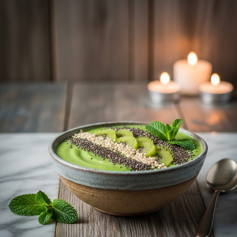 Glow-Boosting Green Smoothie Bowl
