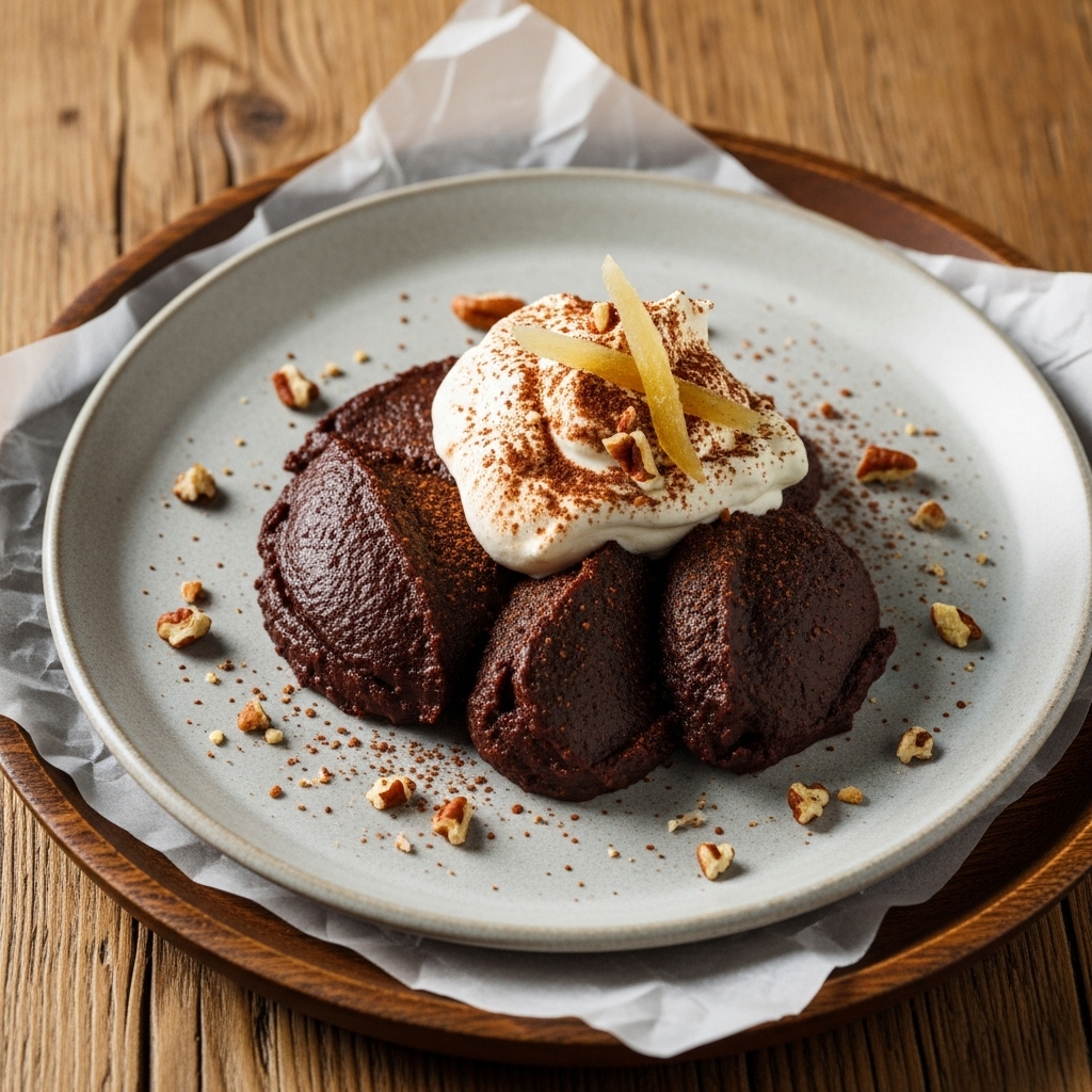 Gluten-Free Cajun Chocolate Pudding with Spiced Rum Whipped Cream