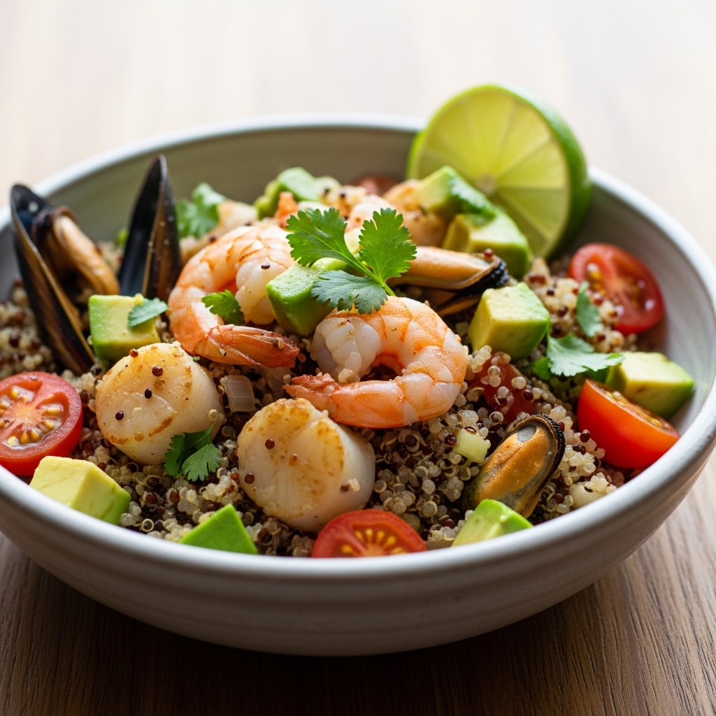 Gluten-Free Chilean Seafood and Quinoa Breakfast Bowl: A Vibrant Start to Your Day!