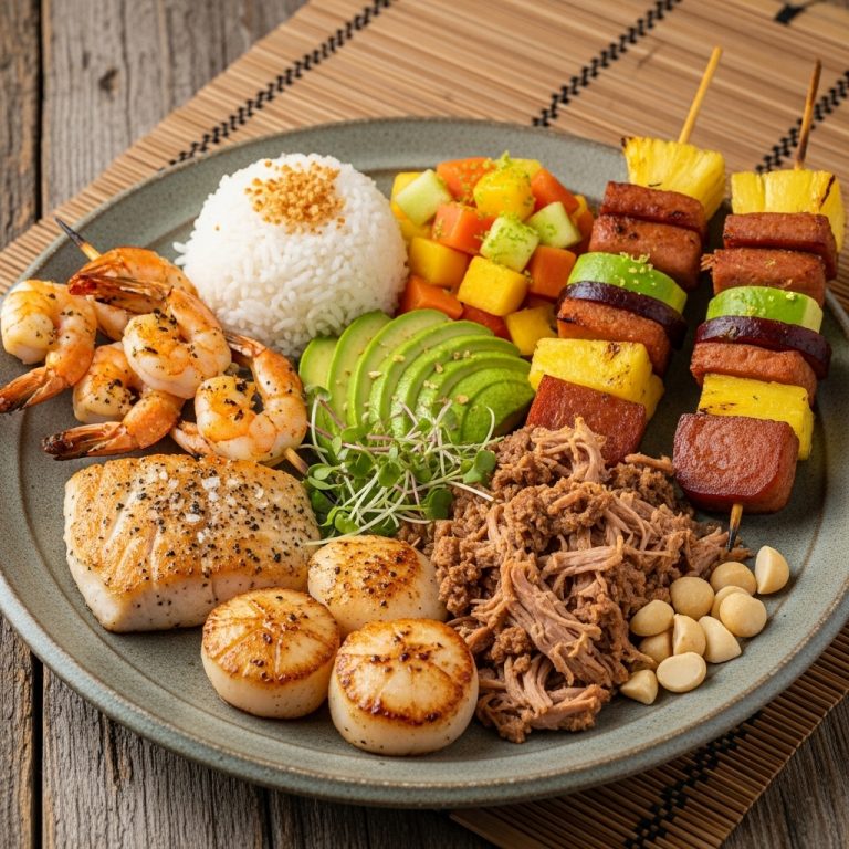 Gluten-Free Hawaiian Breakfast Surf ‘n Turf Feast