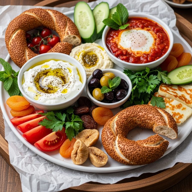 “Gluten-Free Mediterranean Delight: Aromatic Turkish Breakfast for Two”