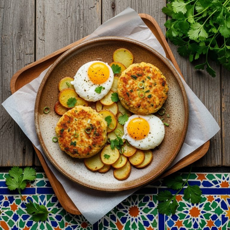 Gluten-Free Portuguese Brunch: Bacalhau Cakes with Eggs & Crispy Potatoes