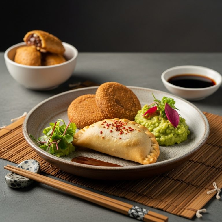 Gourmet Chilean Brunch: Gluten-Free Empanada Galletas de Mantequilla con Dulce de Leche y Maza de Aguacate