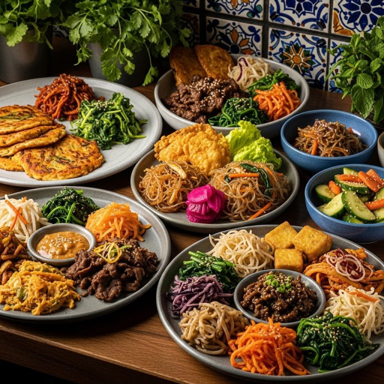 Gourmet Gluten-Free Korean Breakfast Feast: A Sensory Journey