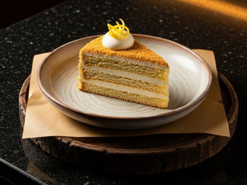 Gluten-Free Russian Honey Cake (Medovik) with Lemon Mascarpone Cream