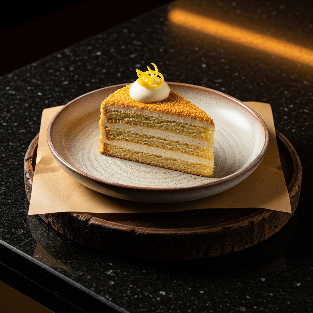 Gourmet Gluten-Free Russian Honey Cake (Medovik) with Lemon Mascarpone Cream