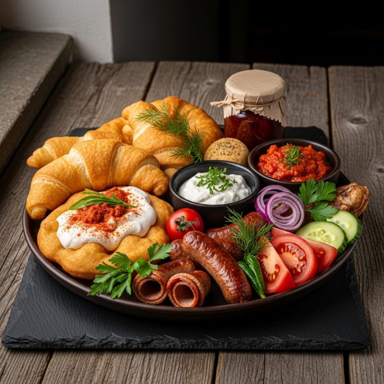 Gourmet Vegan Hungarian Breakfast Feast: A Symphony of Textures & Flavors