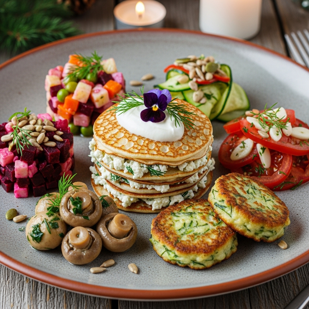 “Gourmet Veggie-Licious Russian Brunch: A Mouthwatering Symphony of Flavors”