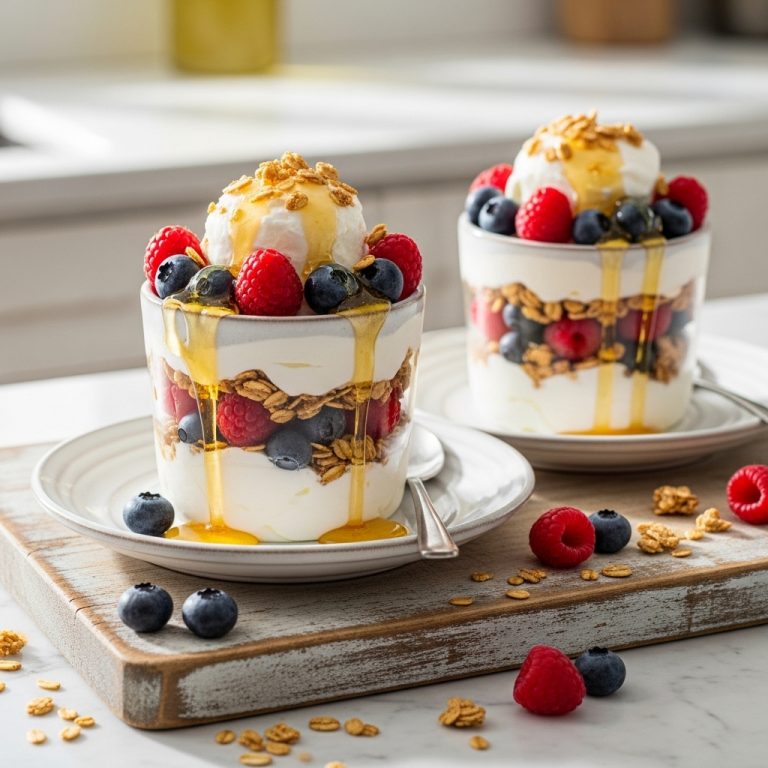 Greek Frozen Yogurt Parfaits