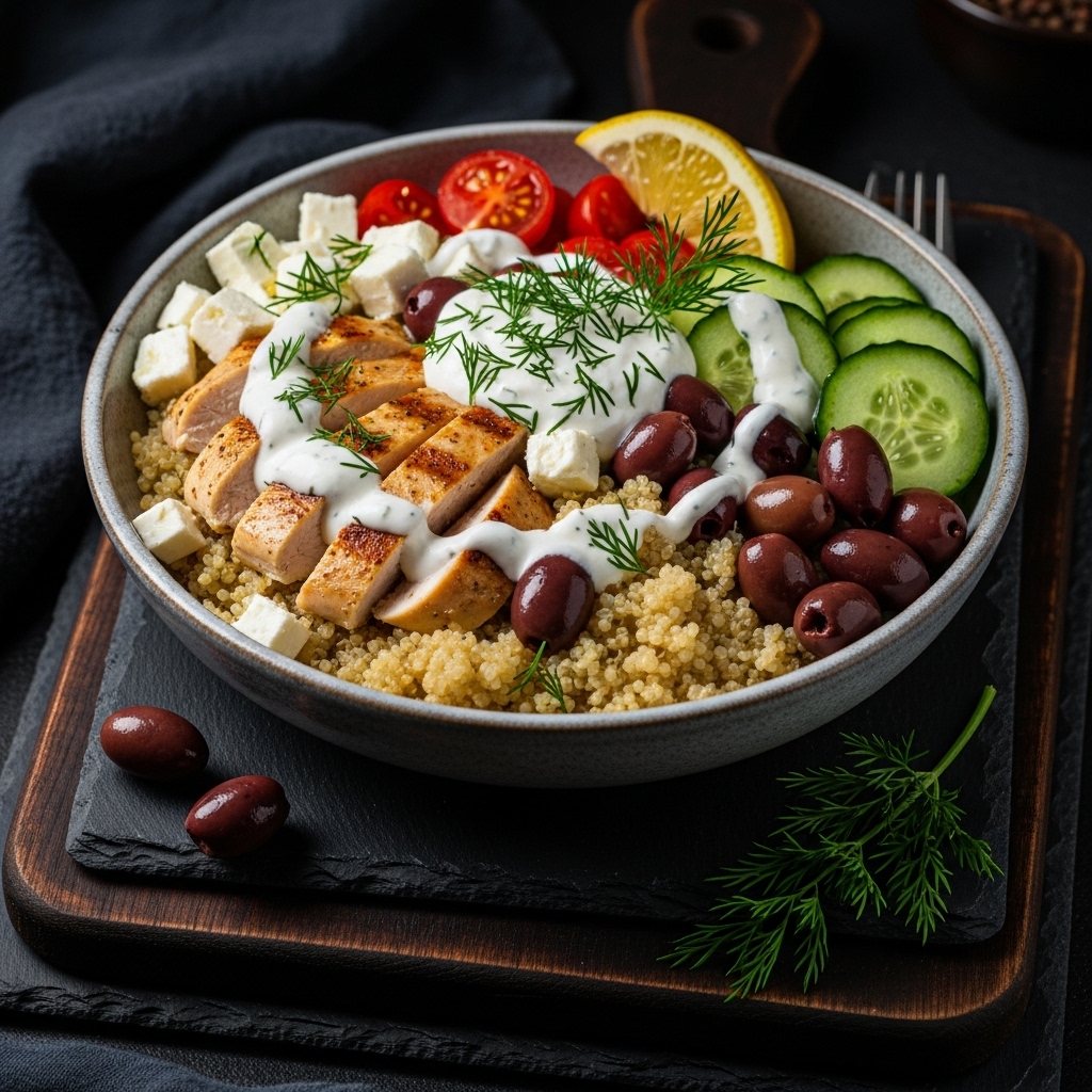 Greek Goddess Protein Bowl: A High-Protein Energy Boost