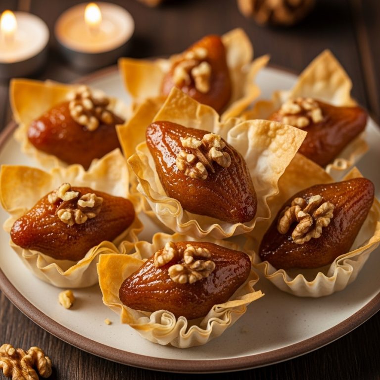 Greek Honey Cakes in Phyllo Cups