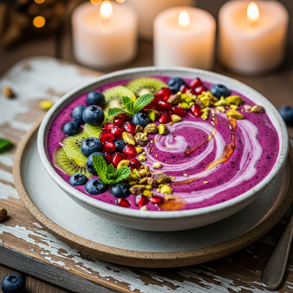 Greek-Inspired Protein Smoothie Bowl