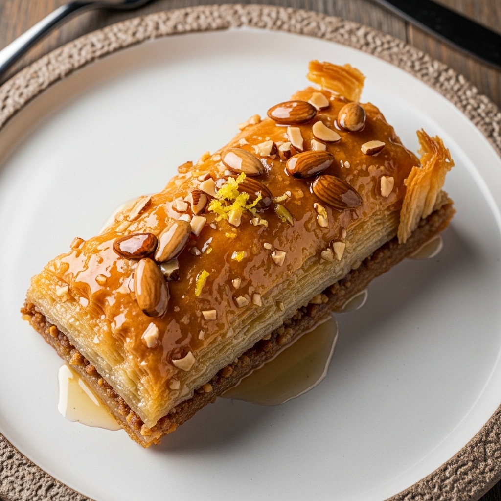 Greek Lemon Baklava with Almonds & Honey – Gluten-Free
