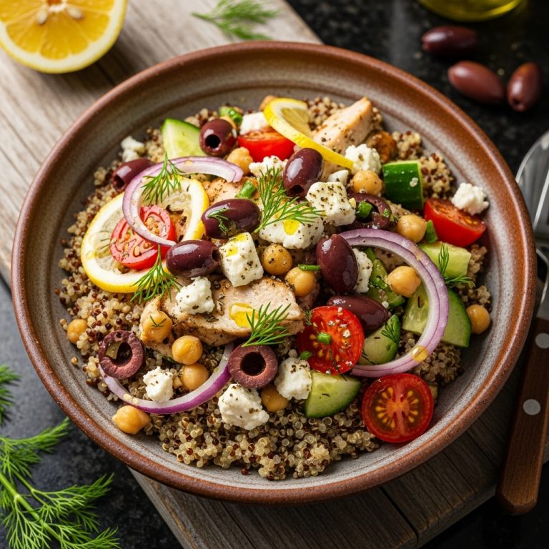 Greek Quinoa Protein Bowl