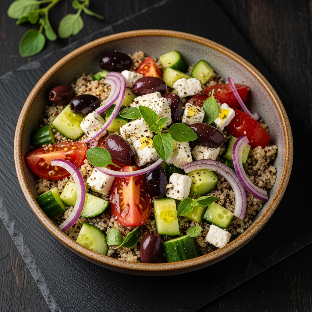 Greek Quinoa Salad Bowl