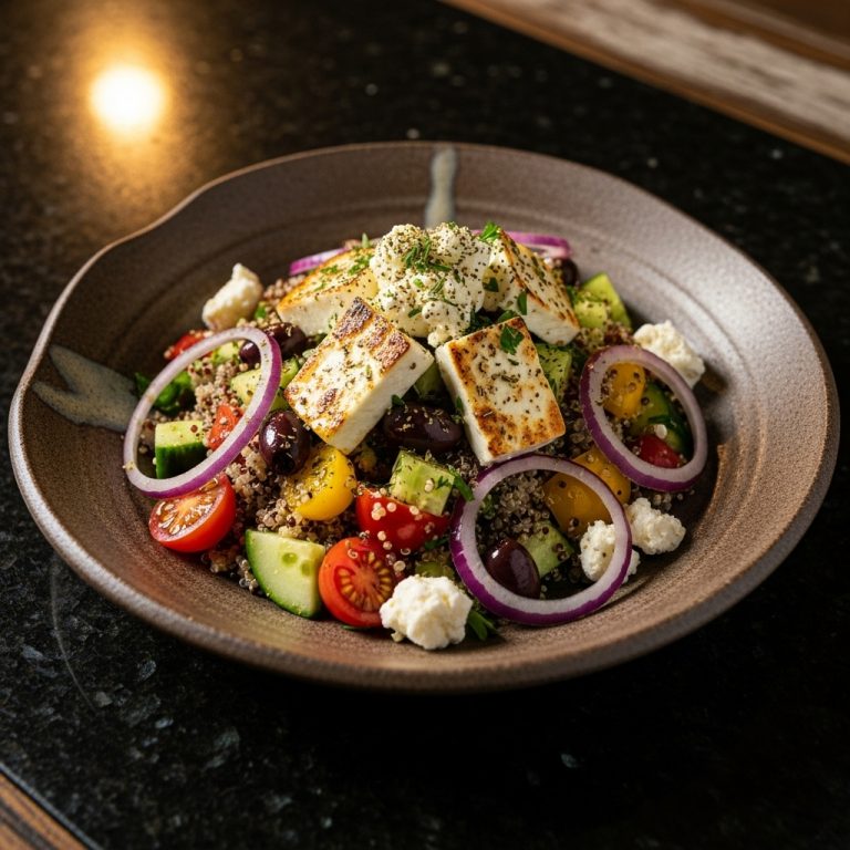 Greek Salad with Quinoa and Feta
