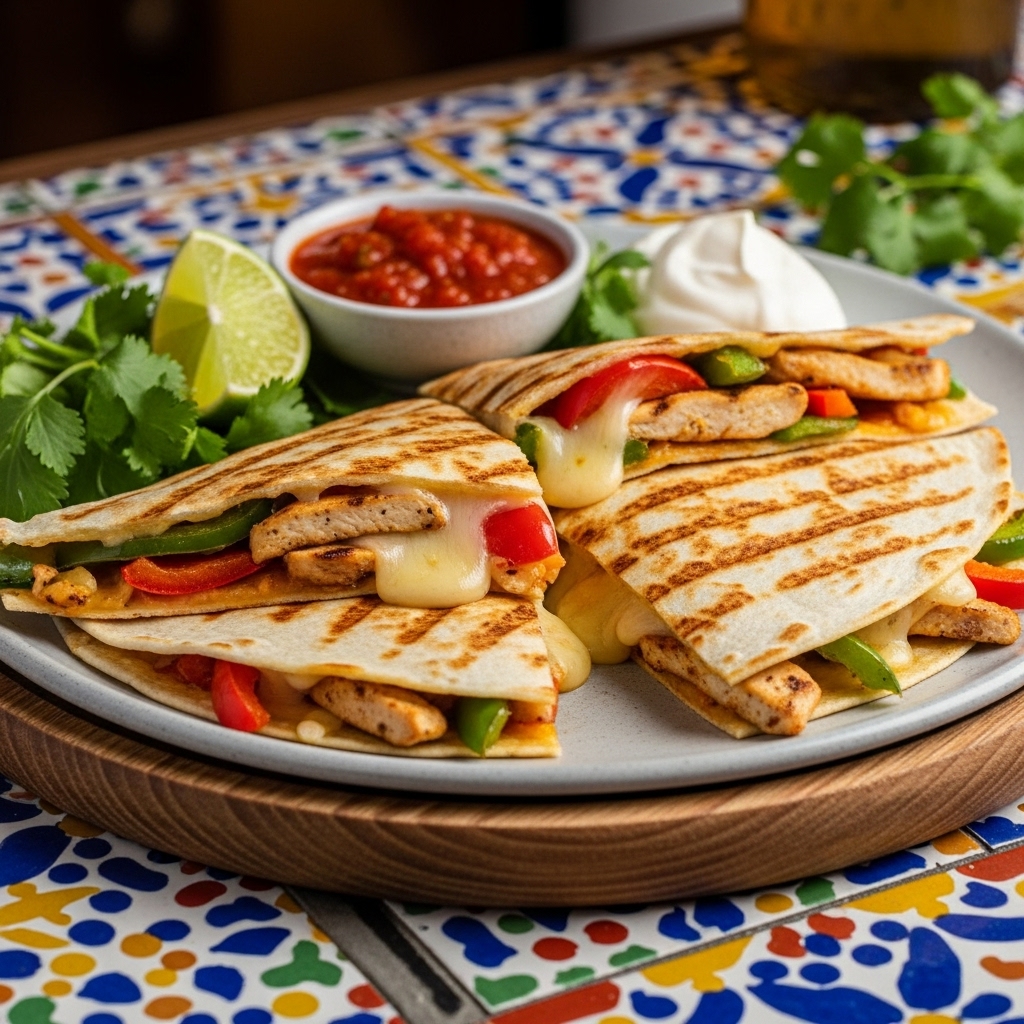 Grilled Fajita Quesadilla Fiesta
