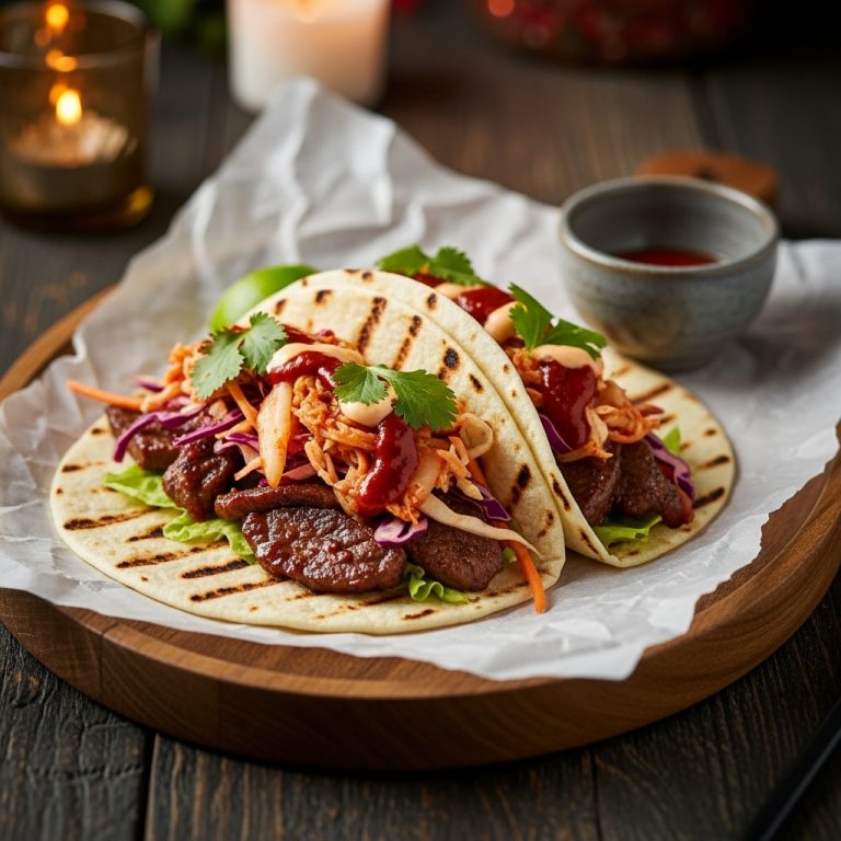 Grilled Korean BBQ Fusion Tacos