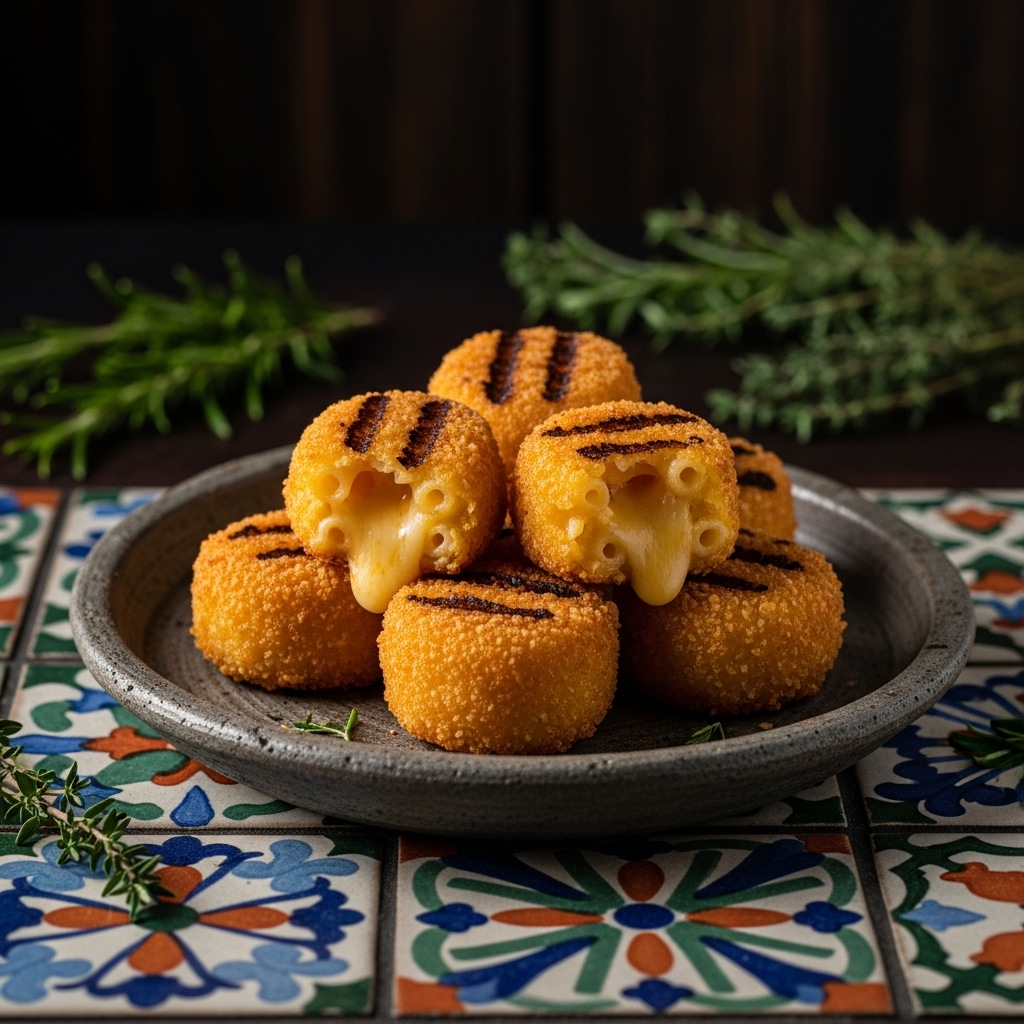 Grilled Pepper Jack Mac ‘n’ Cheese Bites