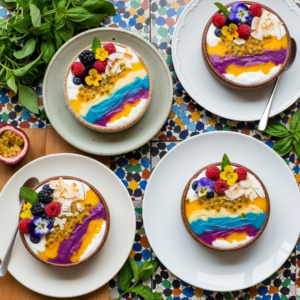 Hawaiian Frozen Tropical Dream Vegan Parfaits