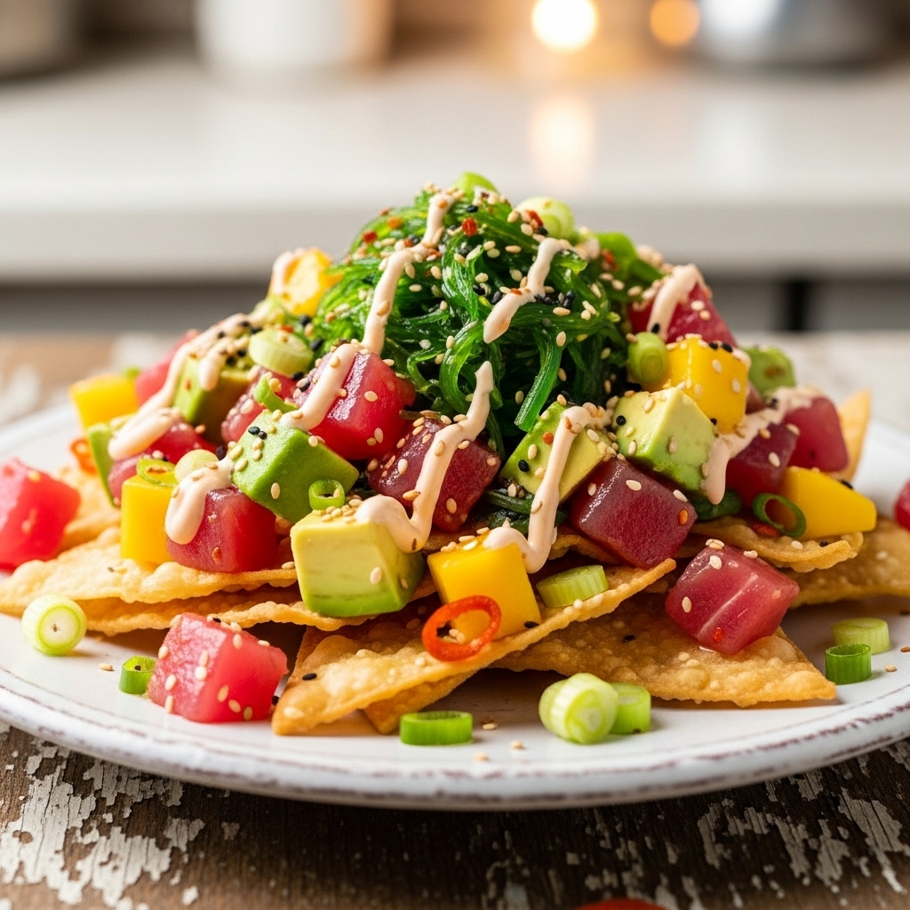 Hawaiian Poke Nachos: A Delicious and Easy Snack Recipe