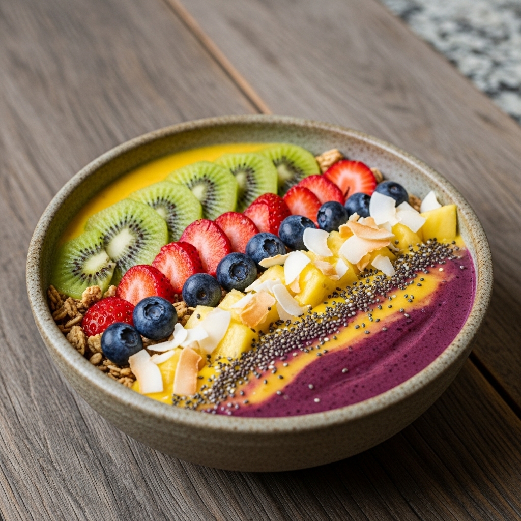 Hawaiian Sunrise Bowl: A Vibrant Vegan Energy Boost