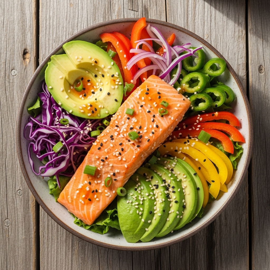 Hawaiian Sunrise Salmon Power Bowl