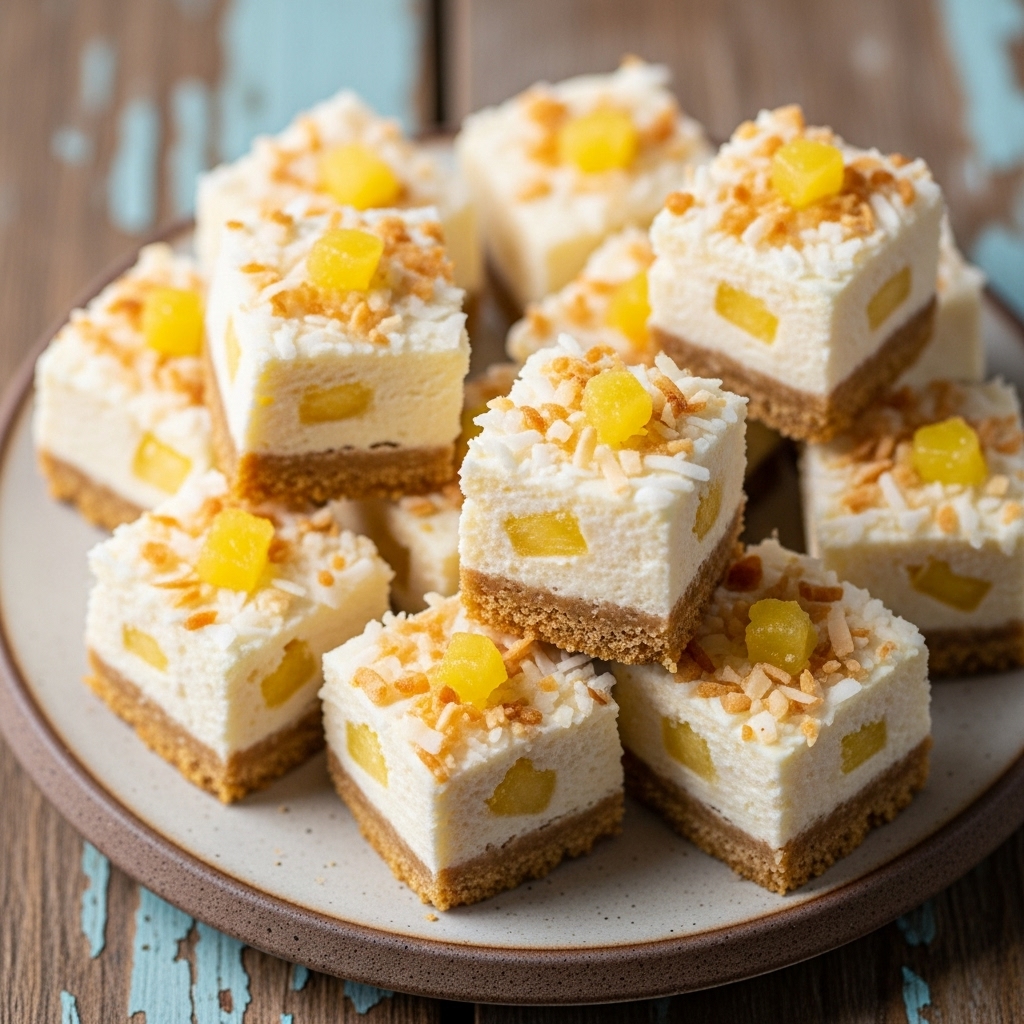 Hawaiian Surfside Pina Colada Cheesecake Bites