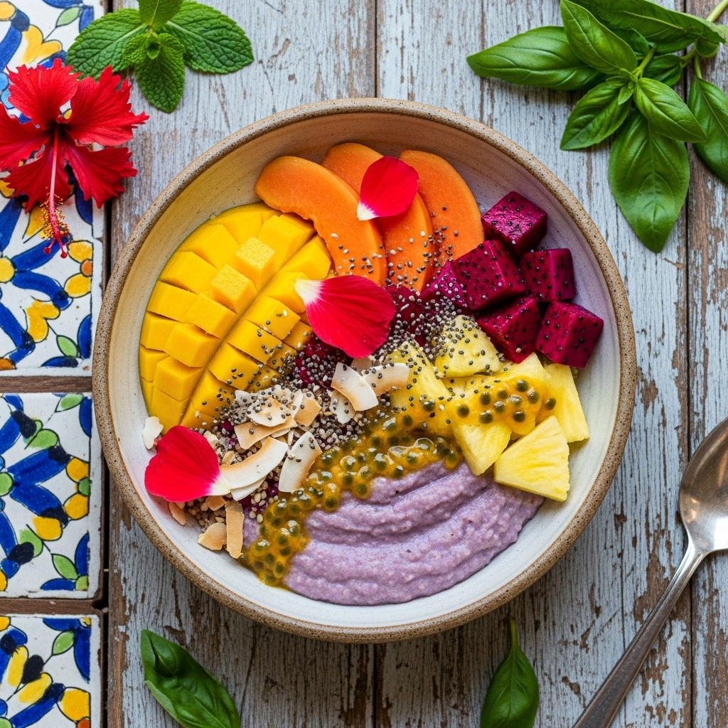 Hawaiian Vegetarian Breakfast Bowl – A Tropical Paradise in Every Bite