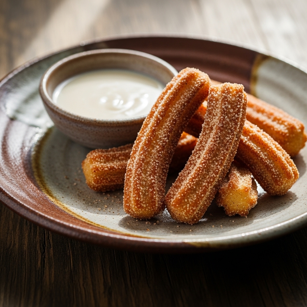 Heavenly Churros Con Leche De Almendras