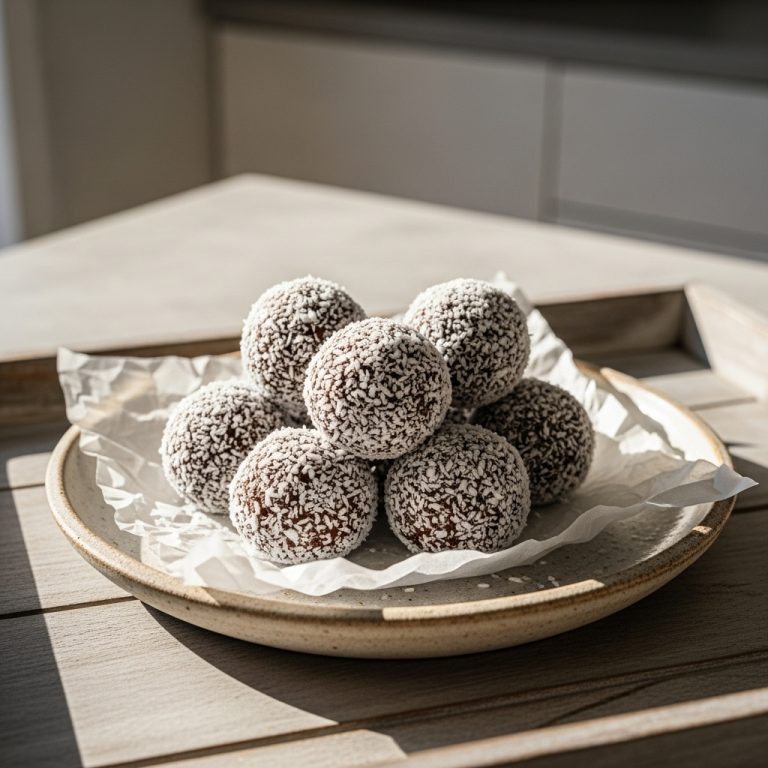 Heavenly Paleo Chocolate-Coconut Snowballs