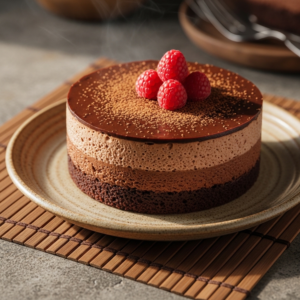 Heavenly Paleo Chocolate Mousse Cake