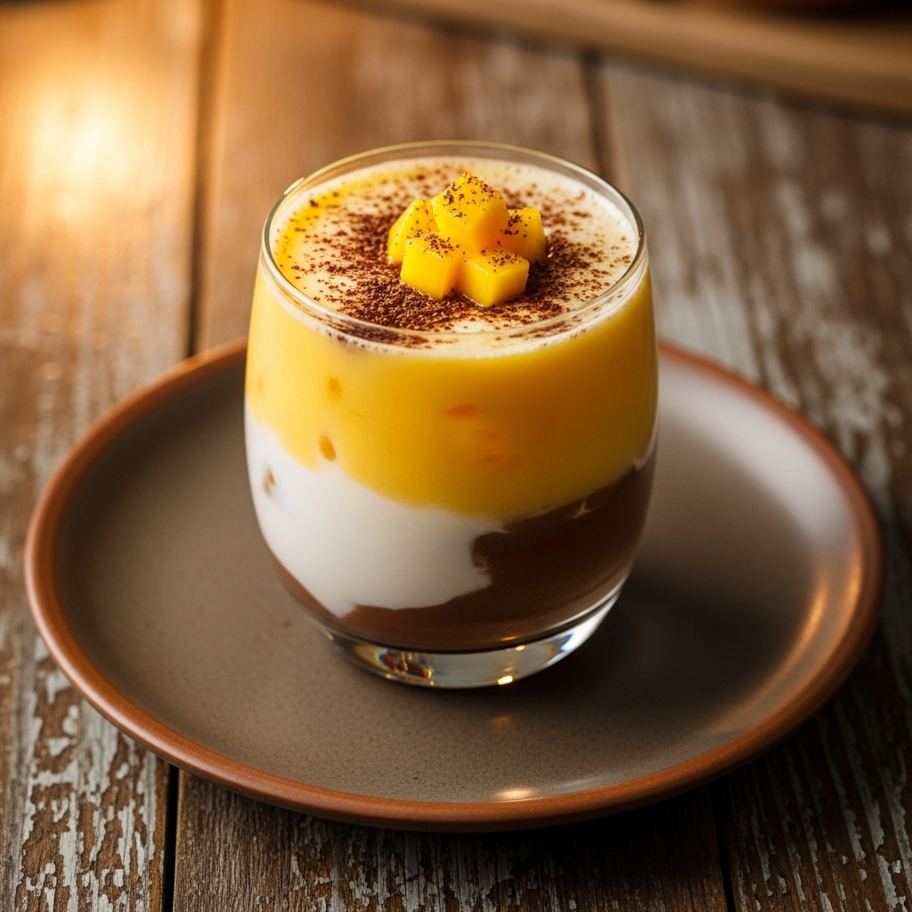 Heavenly Thai Mango Mocha Mocktail