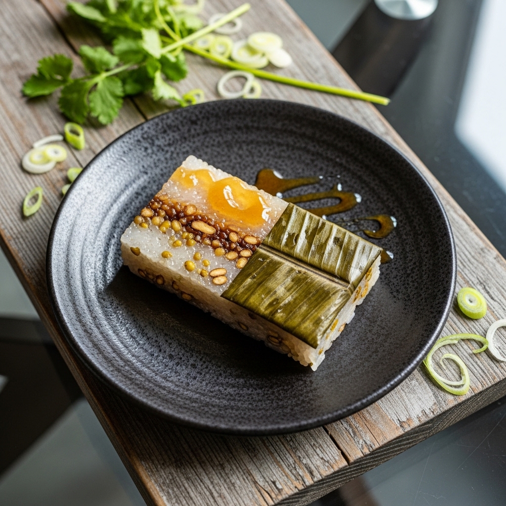 Heavenly Vegan Cambodian Steamed Sticky Rice Cake – A Mouthwatering Delight